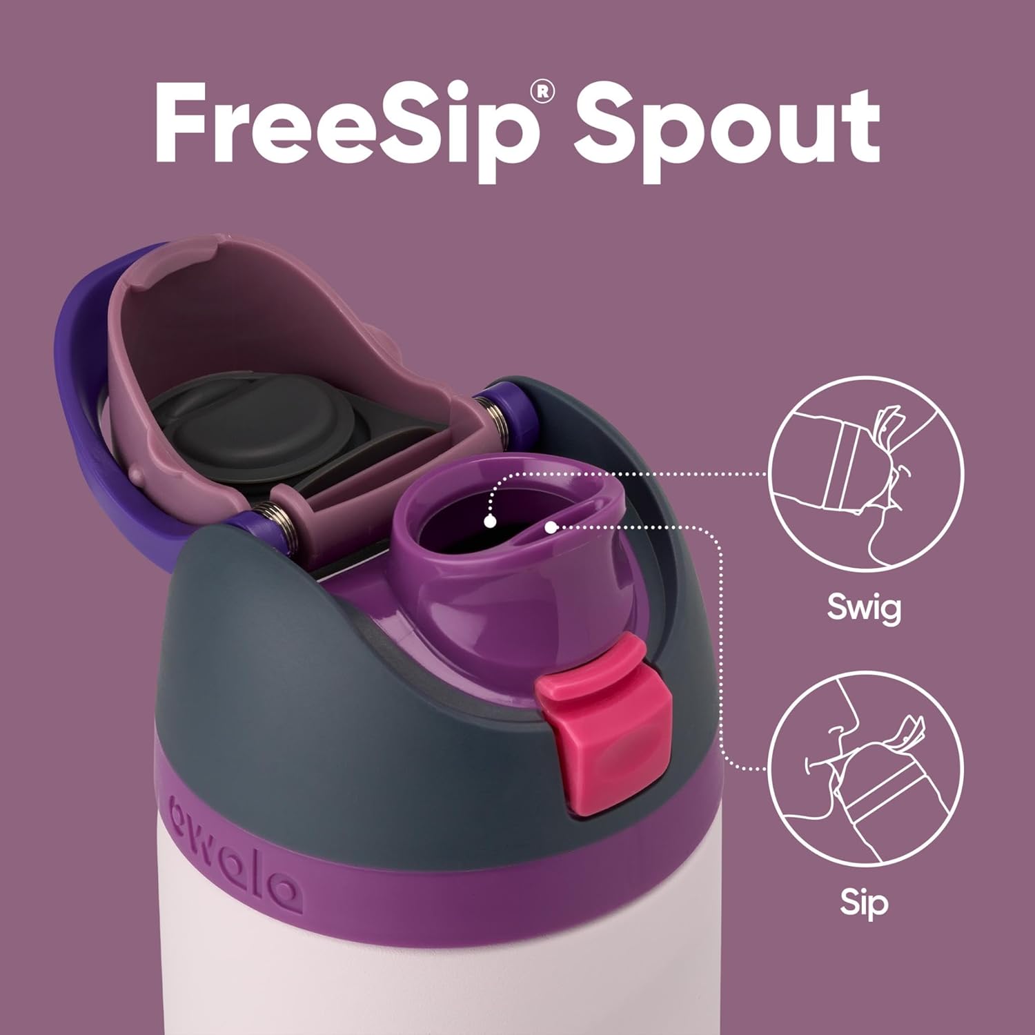 Owala FreeSip 24 oz Insulated Stainless Steel Water Bottle - BPA-Free, Ideal for Sports & Travel, Dreamy Field