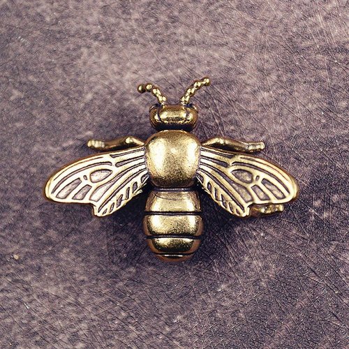 Gold Bee Figurines by [Brand Name] - Elegant Brass Insect Statues for Home Décor | 3-Piece Set