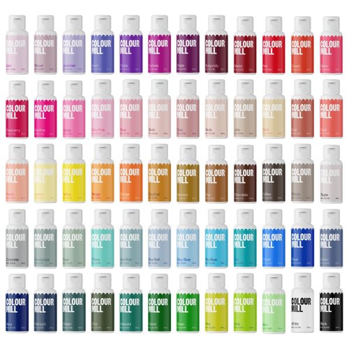 Colour Mill Oil-Based Food Coloring | Complete 60-Color Collection - 20 Milliliters