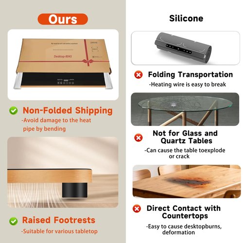 Electric Warming Tray for Buffet, Heats to 100°C in 8s, 11 Temp Settings 40–140°C, Touch Control, 24H Timer, Thermostat and Full Surface Heating, Food Warmer for Parties & Home (Extra Long 32"x18")