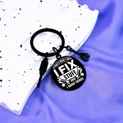 Cool Mechanic Gifts - Unique Keychain for Maintenance Men | Perfect for Handyman, Carpenter & Machinist