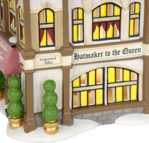 Department 56 Dickens' Village Arabella's Millinery - Charming Lit House, 6.69 Inch