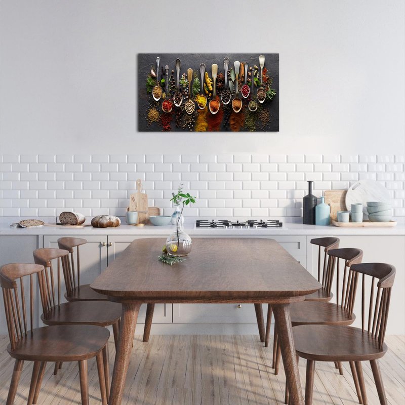 DuoBaorom Spice Pictures for Kitchen Wall Wrt Food Painting 34 inches Long