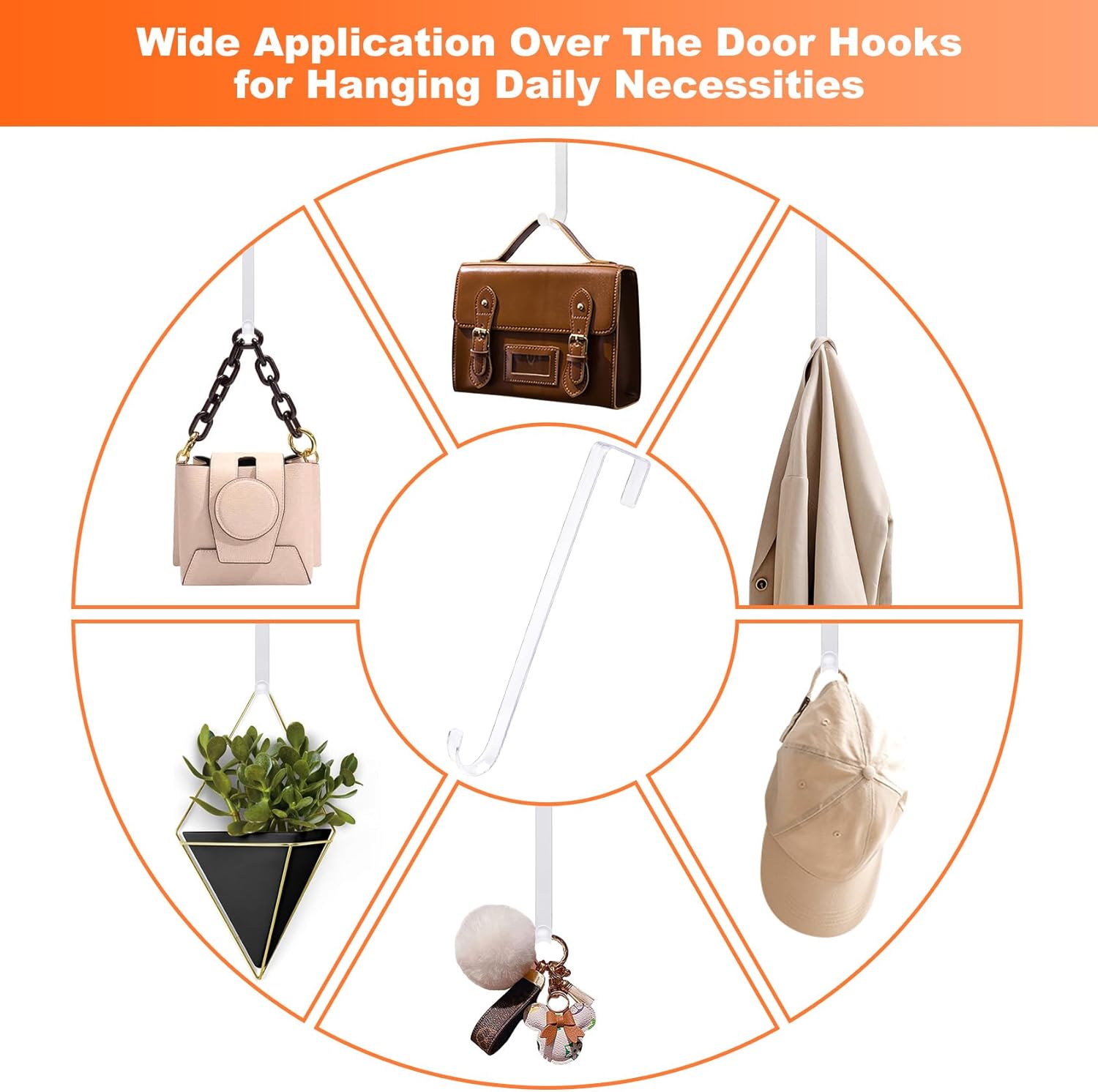 Regine Switzerland Wreath Hangers - 2 Pack Decorative Hooks for Easter, Christmas & Halloween | Indoor/Outdoor Home Decor