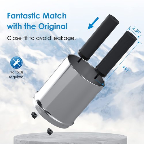 Waterdrop Upgrade NSF/ANSI 372 Certified Water Filter, Silver Ions Added, Replacement for Berkey® BB9-2® Black Filters, Berkey® Gravity Water Filter System and Waterdrop King Tank Series