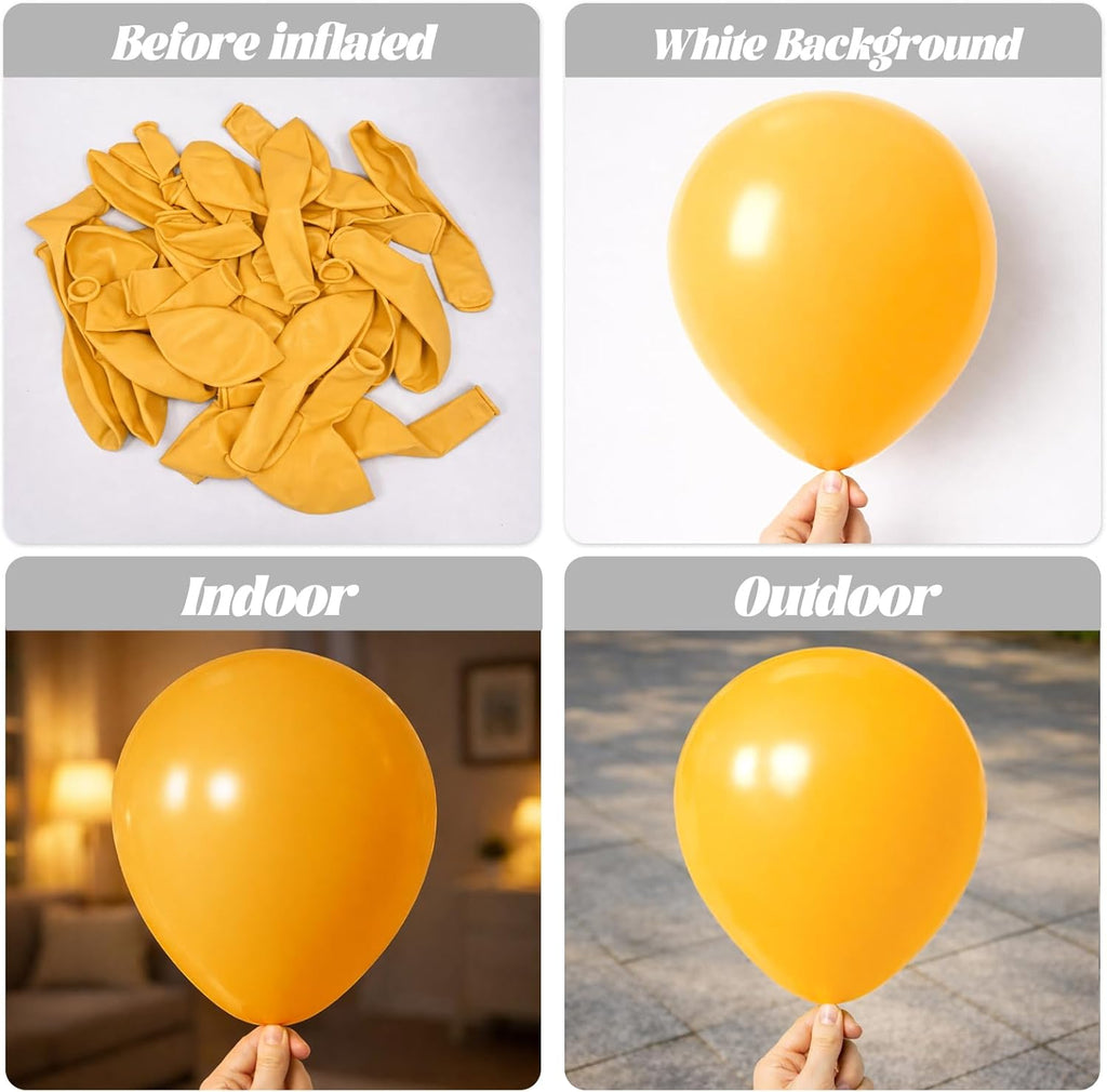 Voircoloria Lemon Yellow Balloon Garland Kit - 90 Pack of 18/12/10/5 Inch Balloons for Weddings, Graduations & Parties