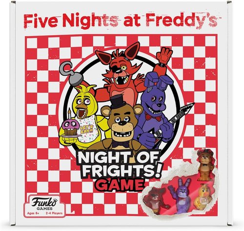 Funko Games Five Nights at Freddy's Night of Frights Board Game - Includes 4 Sculpted Figures | 2-4 Players, Ages 8+