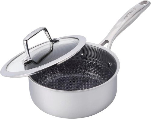 Henckels Paradigm Ceramic Cookware Set - 6-Piece Stainless Steel Dual Performance Pots