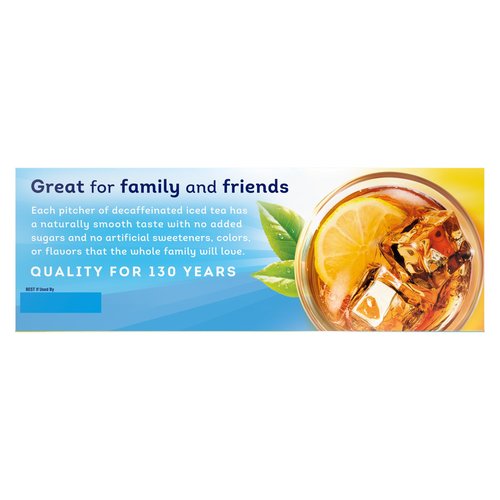 Lipton Decaf Black Iced Tea Bags, Family Size Zero Calories, 48 Total Tea Bags