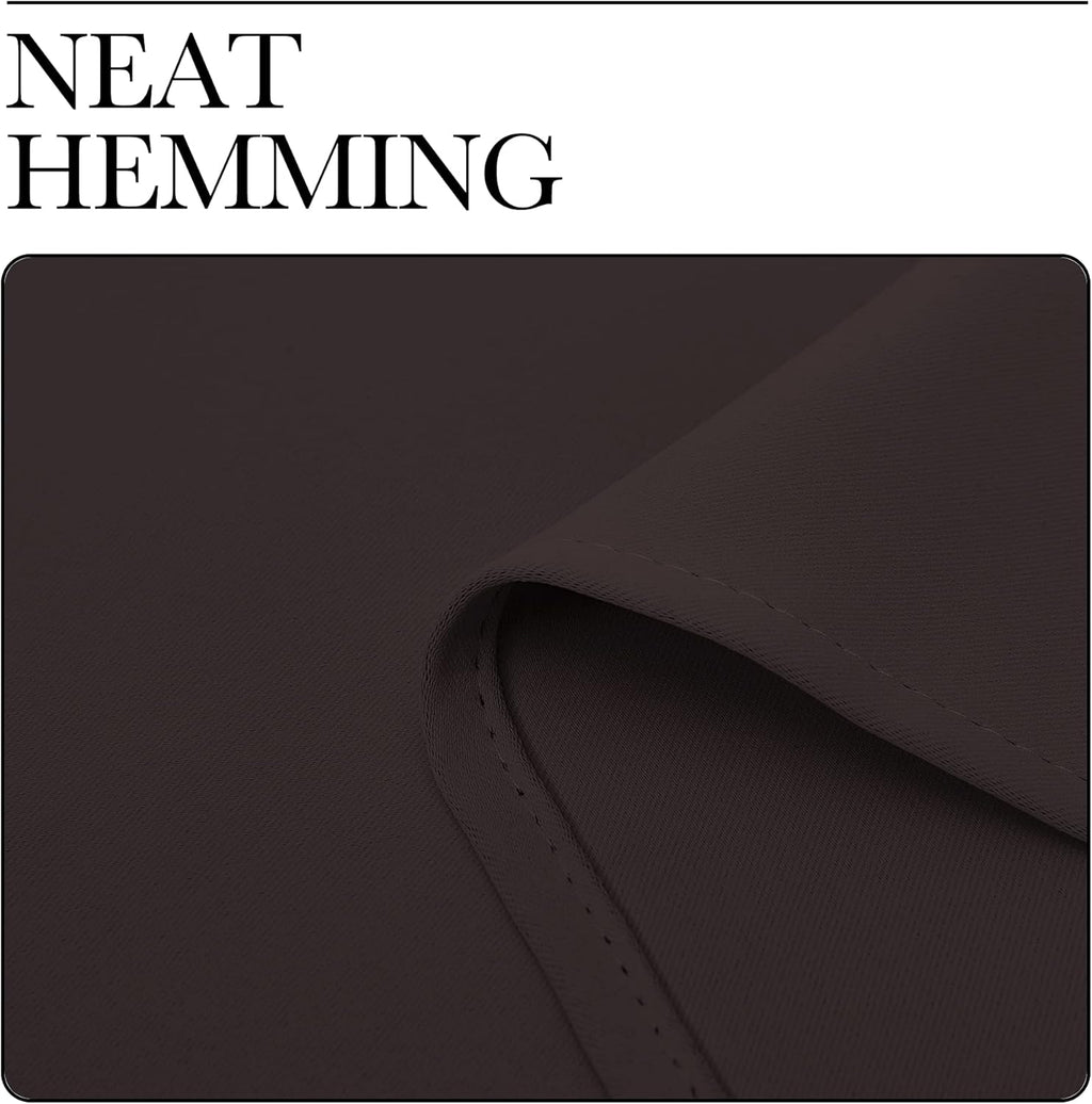 NICETOWN Blackout Curtains - Energy Smart Thermal Insulated Drapes for Living Room | 2 Panels, 42"x84", Toffee Brown