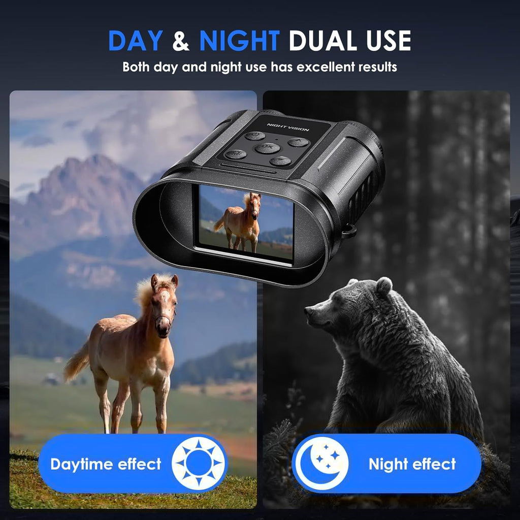 Skiennix Night Vision Goggles - Capture Photos & Videos | 32GB Card Included, Ideal for Outdoor Adventures