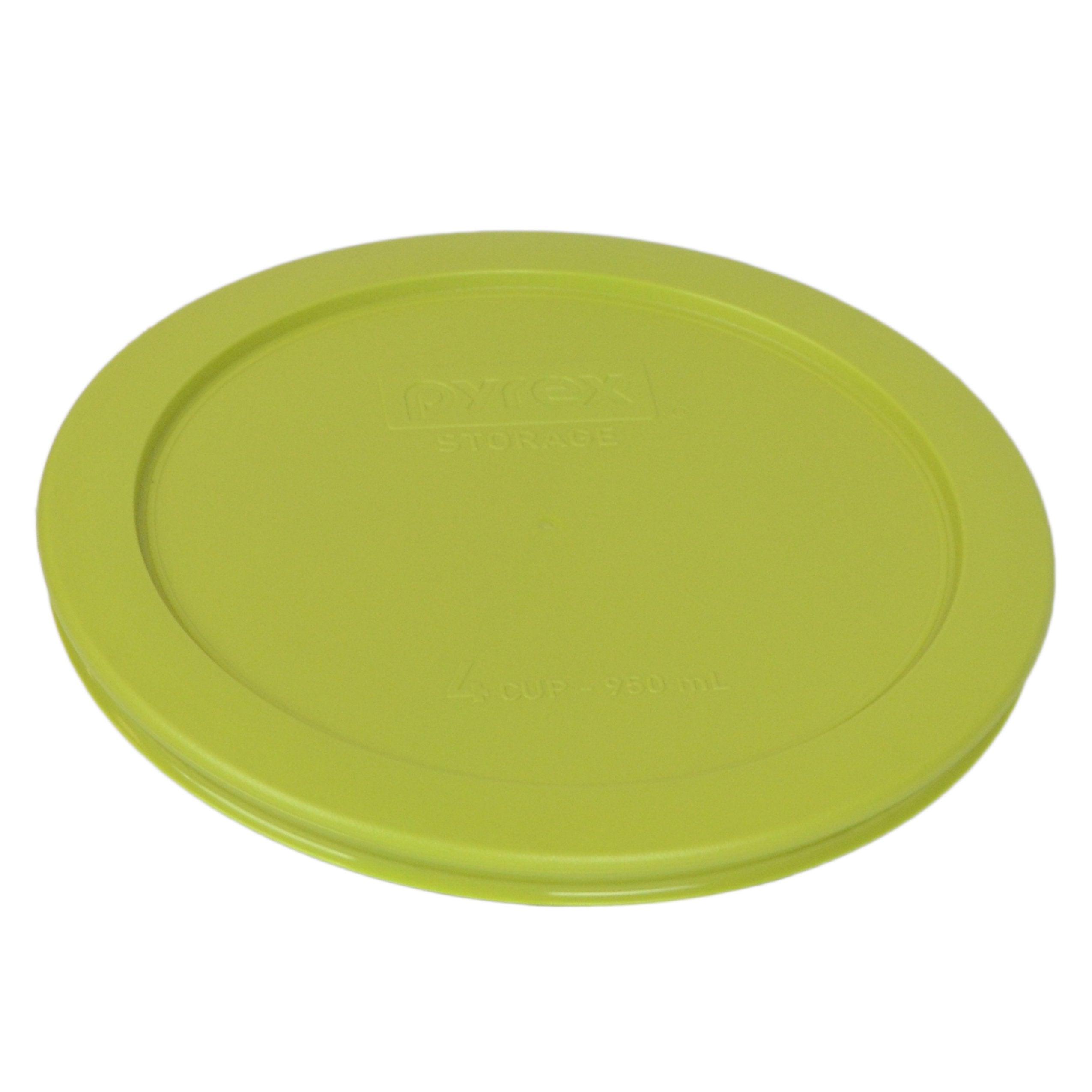 Pyrex 7201-PC 4-Cup Edamame Green Food Storage Lid (2- Pack) - Made in USA