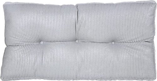 Klear Vu The Gripper Non-Slip Tufted Bench Cushion for Indoor Furniture, Assembled in USA, Entryway Storage, Bay Window, Corner Nook or Piano Seat, 27 Inches, Solid Gray