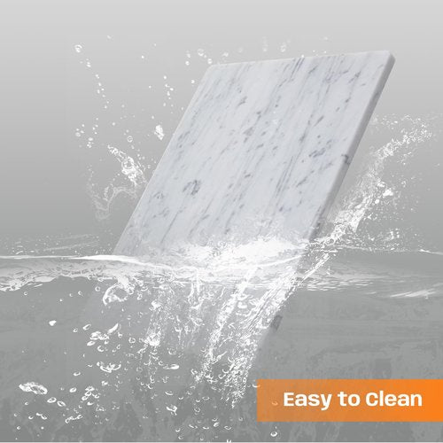 Adolif Carrara White Marble Cutting Board, 16x20 Inch Large Marble Pastry Board With Non-Slip Feets-Wedding Gift, Housewarming Gifts, Pack Of 1 Piece
