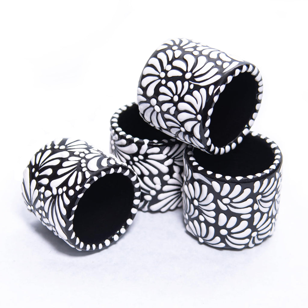 artisan accents | Handmade Talavera Espresso Cups (4oz - Double Espresso/Italian Coffee Size) | Authentic Hand-Painted Mini Coffee Cups From Mexico