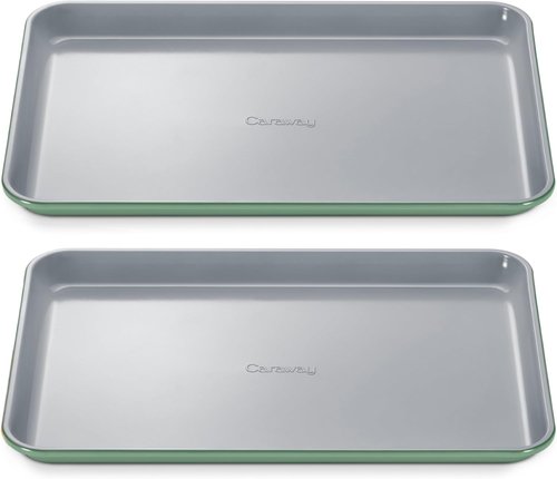 Caraway Non-Stick Ceramic Baking Sheet - Non-Toxic, PTFE & PFOA Free - Perfect for Baking & Roasting - Medium (15" x 10") - Sage