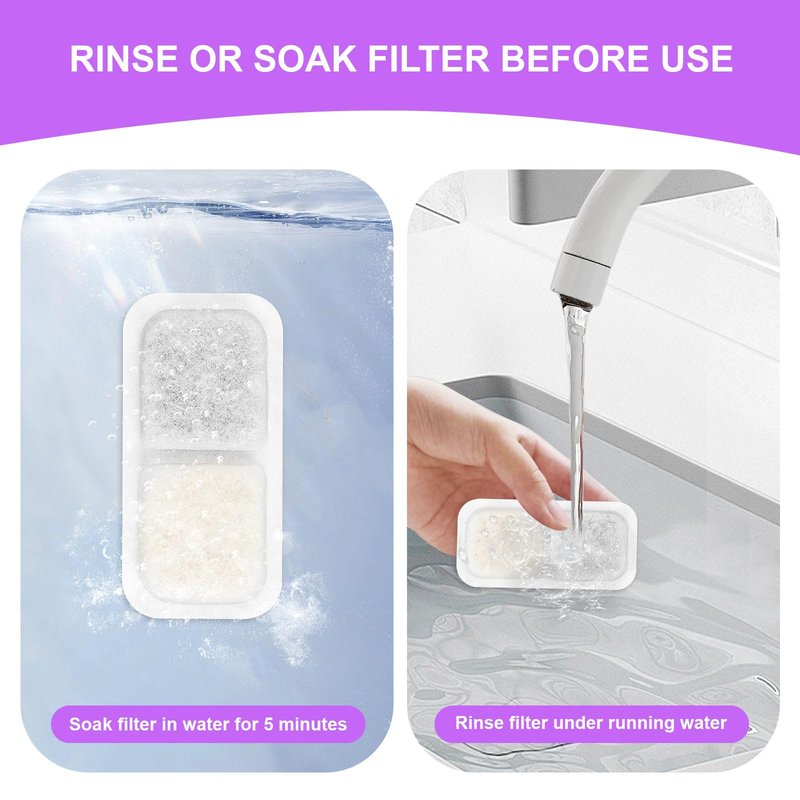 12 Packs Replacement Pet Water Fountain Filter Compatible with oneisall 67oz/2L Stainless Steel Cat Fountain Filters, Dog Water Fountain Foam Filter, Sponge Filter (White, 12)