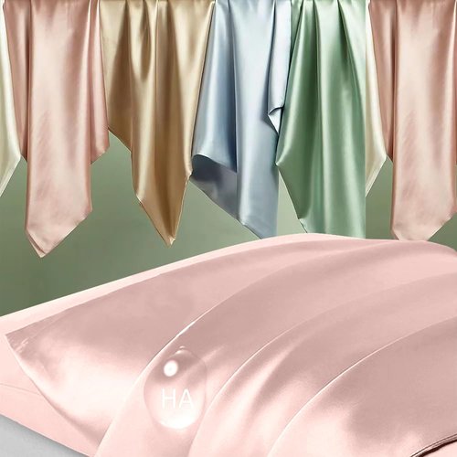 Mulberry Silk Body Pillow Case - Smooth, Cooling & Anti-Acne | 20x54 Inches, Coral Color