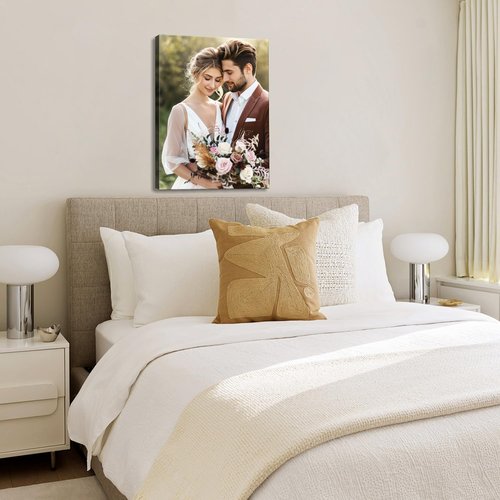 karani Custom Canvas Prints with Your Photos, Personalized Wall Art for Home Decor, Unique Personalized Gifts for Wedding, Birthday, Family & Friends, Ready to Hang Canvas Prints 8x10