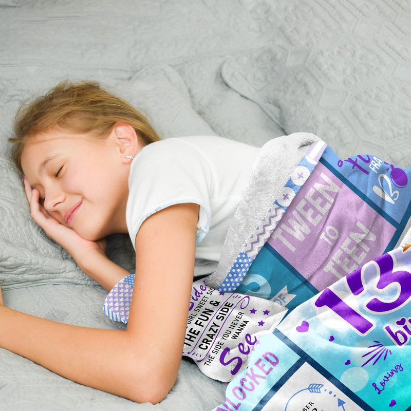 13th Birthday Gifts for Girls - 13 Year Old Girl Birthday Gifts - Birthday Gifts for 13 Year Old Girls - Happy 13 Yr Old Girl Gifts - Teenage 13 Gift Ideas Bday Soft Blanket 60"X50"