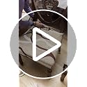 Stretch Dining Chair Seat Covers Set of 6 - Washable Seat Protectors (Beige)