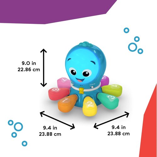 Baby Einstein 4-in-1 Ocean Explorers Crawl & Chase Activity Toy | Music, Lights, Ages 3 Months to 5 Years