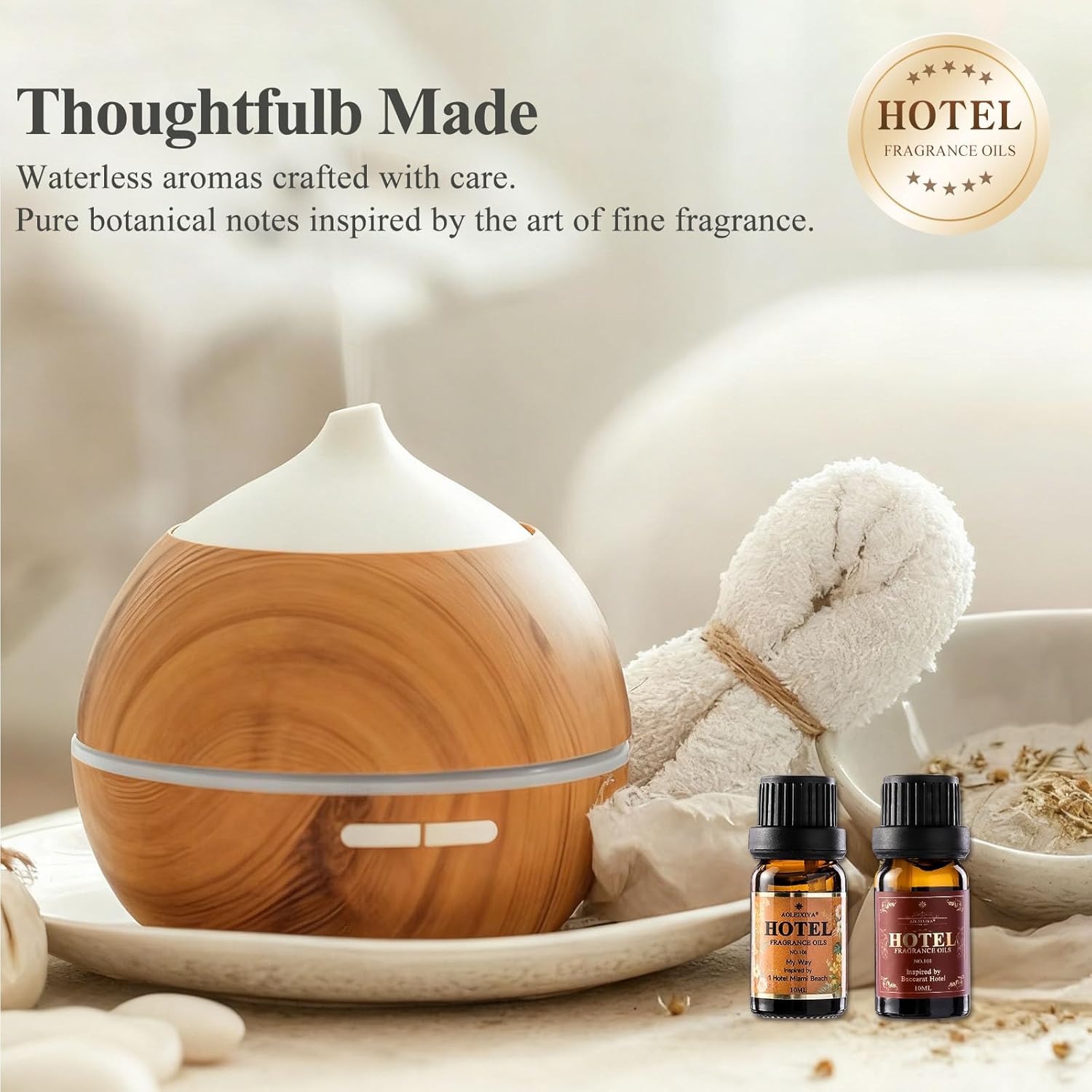 Skiennix Hotel Diffuser Oil Gift Set | 5-Star Inspired Fragrance Collection - My Way, White Tea, Baccarat, Dubai, Beachfront Villa