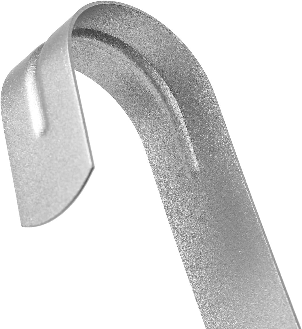 Sattiyrch 15" Wreath Hanger - Sturdy Steel Over The Door Hook for Front Door | Silver Finish
