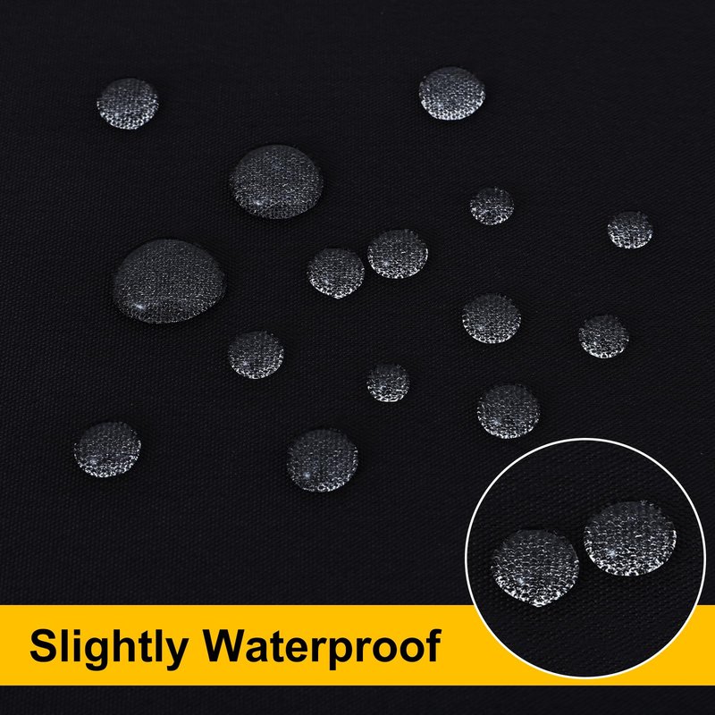 Smiry 2 Packs Fitted Black Tablecloths, 6 Foot Rectangle Polyester Fabric Table Cloths, Washable Table Cover for Trade Show, Craft Show, Parties, Birthday, Wedding, 72 x 30 Inch