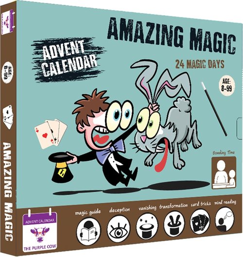 Advent Magic Calendar | 24 Easy Magic Tricks with Step-by-Step Guides for Kids Aged 8+