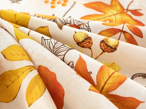 YiHomer Fall Thanksgiving Tabletop Collection for Kitchen Dining Decoration Parties Harvest, Fall Leaves, Tablecloth, 60 x 120 Rectangle