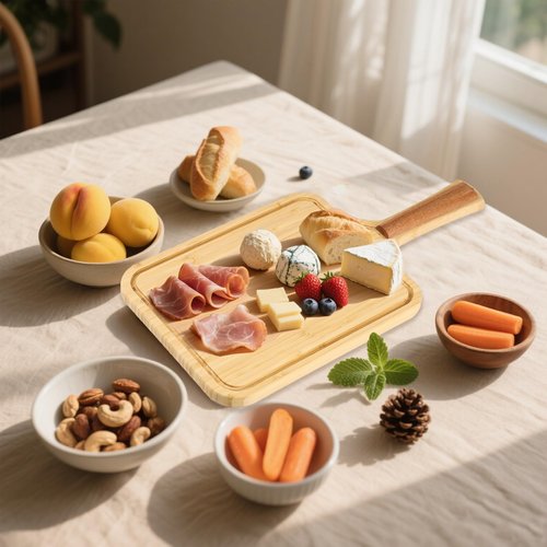 Bamenede Pickleball Charcuterie Board Set - 17"x8.5" Cheese Board with Handle, Pickleball Gifts for Women & Men, Funny Pickleball Gifts Ideas, Serving Tray & Cutting Board for Fans Club Gatherings