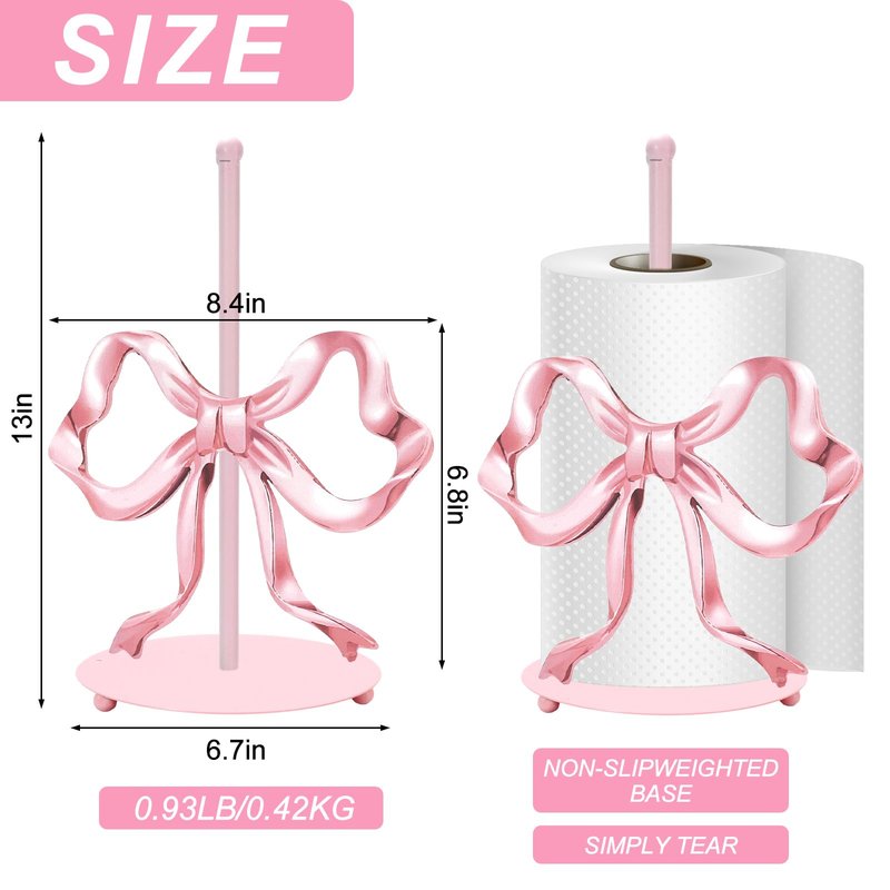 JarThenaAMCS Fall Paper Towel Holder Pumpkin Floral Kitchen Decor Accessories Autumn Thanksgiving Large Metal Towel Holder Stand for Countertop Housewarming Gift Supplies