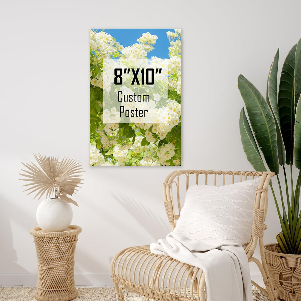 ZXDZSM Custom Canvas Poster - Personalized Photo Wall Art Print | Unframed 8" x 10" Size