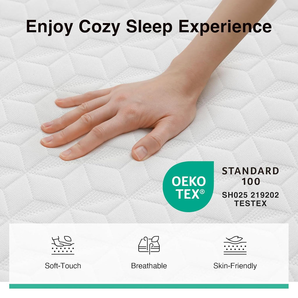 Novilla 10 Inch Full Mattress - Memory Foam with Breathable Comfort Layer & High-Density Support for Cool Sleep