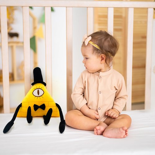 Adenzai: Gravity Falls Plush -Bill Cipher Plush – Soft and Cute Gravity Falls Stuffed Toy, Baby Plush Doll Pillow, for Kids, Boys, Girls, and Fans of Weird Town for Christmas Thanksgiving
