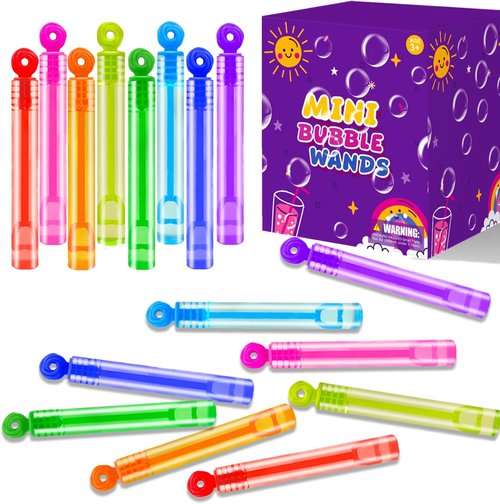 Bubbles Mini Bubble Wands - 20-300 Pack Party Favors for Kids | Perfect for Goodie Bags & Outdoor Fun