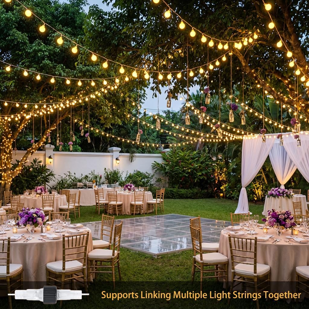 Regine Switzerland 100 LED Shatterproof Globe String Lights - 33ft Warm White Fairy Lights with Remote Timer & Dimmer | Waterproof Indoor/Outdoor Decor for Christmas & Parties