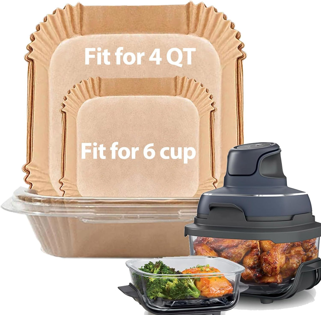 Ninja Air Fryer Liners - 250 Pcs Parchment Paper Accessories for Crispi Cooking | Perfect Fit for Ninja Appliances