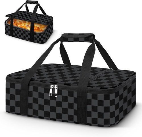 Coobiiya Insulated Casserole Carrier - Keeps Food Hot or Cold | Portable Tote for 9" x 13" Baking Dish