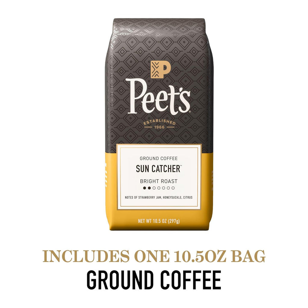 Peet's Coffee Light Roast Ground Coffee - 100% Arabica Sun Catcher Blend, 10.5 Ounce Bag