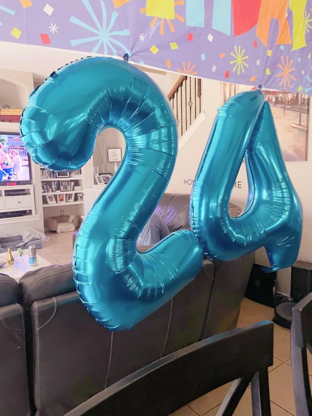 Skiennix 40-Inch Light Blue Number 9 Balloon - Perfect for Birthdays, Weddings & Graduations