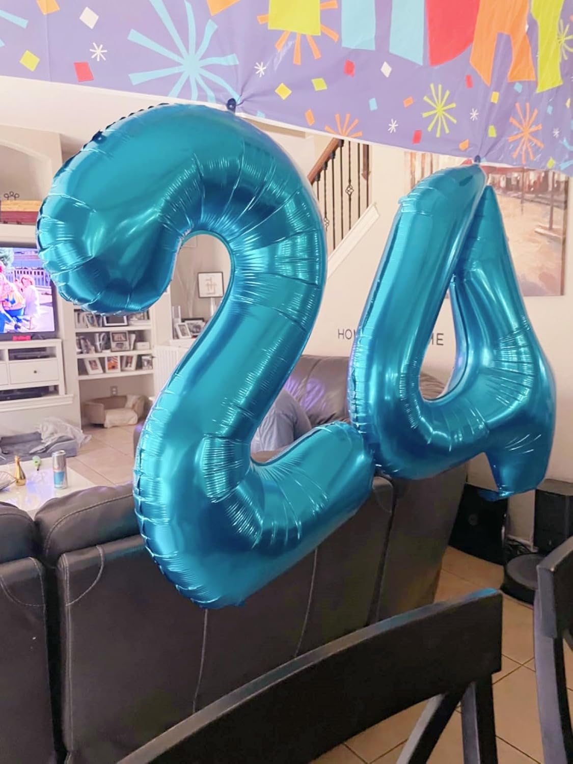 Skiennix 40-Inch Light Blue Number 9 Balloon - Perfect for Birthdays, Weddings & Graduations