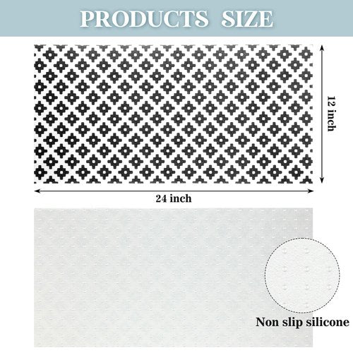 Amyhill 10 Pcs Refrigerator Liners Refrigerator Shelf Liners Absorbent Fridge Mats Washable Fridge Drawer Mats for Shelves, Kitchen, Home, Cabinet, Trays(Cool, 12 x 24 Inch)