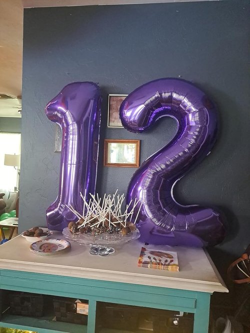 Large 22-Inch Purple Number Balloons by [Brand Name] - Perfect for Birthday Parties & Weddings