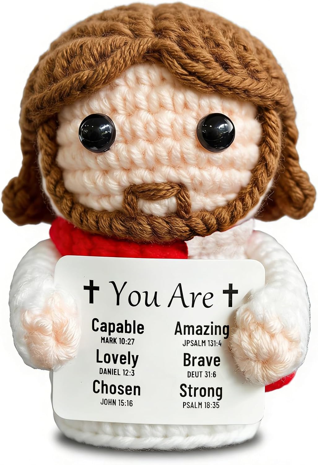 Regine Switzerland | Handmade Jesus Christian Gifts for Mom - Positive Crochet Baptism Keepsake
