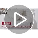 Foldable Bed Wedge Gap Filler Pillow for Headboard & Mattress - White