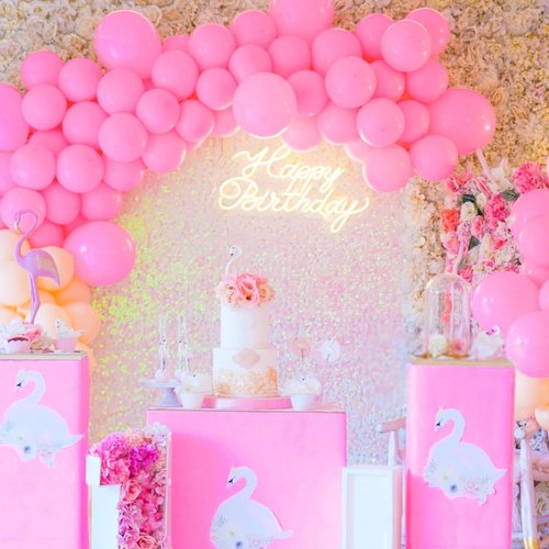 Matte Pink Balloons by [Brand Name] - 100 Pcs 12 Inch for Baby Shower & Birthday Party Decor