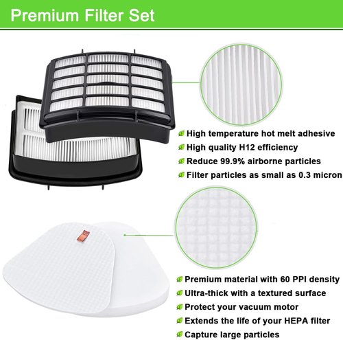 HUZUM Shark Vacuum Filter - Compatible with Navigator Lift-Away Models | High-Performance Replacement Filter