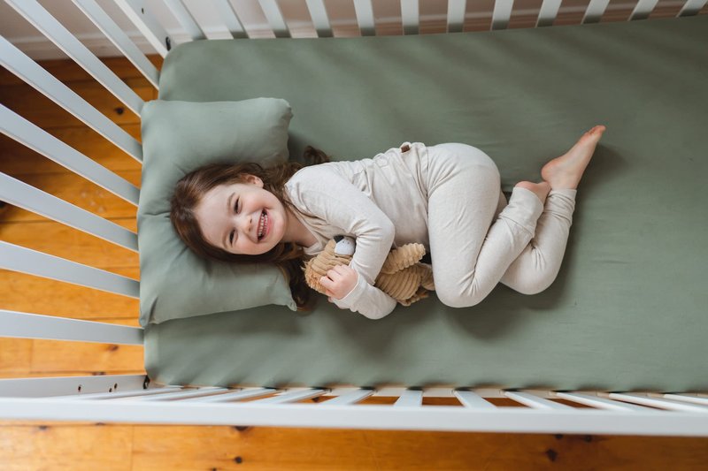 Pobibaby - 2 Pack Premium Toddler Solid Pillowcase Sized 13"x 18" - Ultra Soft Jersey Knit - Crib Pillow, Kids Pillow, Travel Pillow Case Cover (Sage Green)